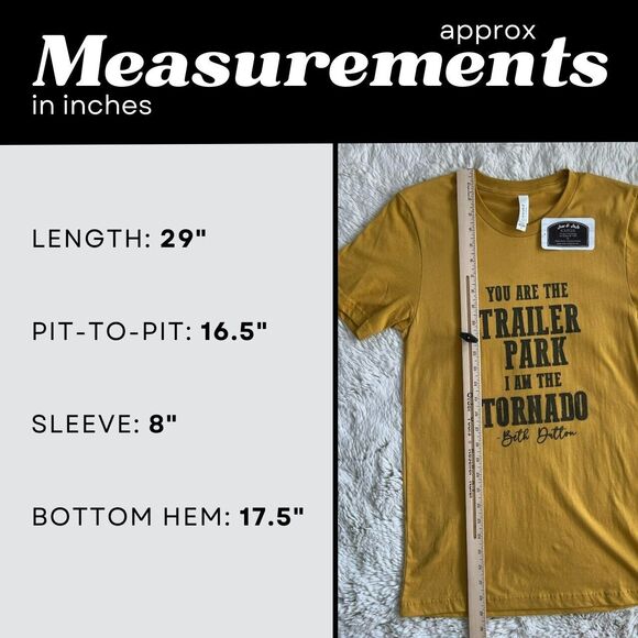 NWT Yellowstone Beth Dutton Trailer Park Tornado Bella Canvas Soft T-Shirt - Picture 9 of 9